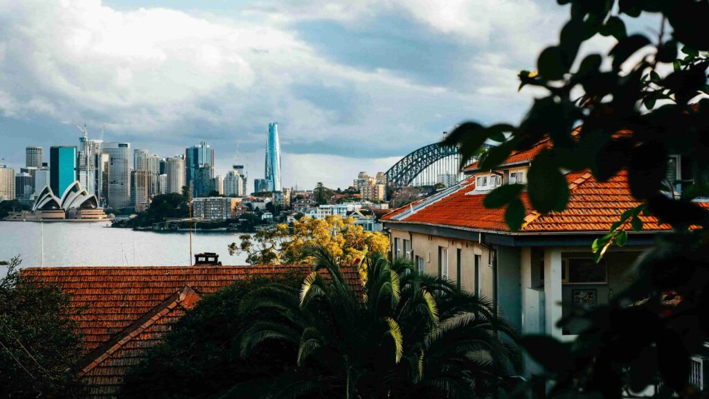 View of Sydney skyline