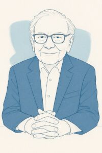 Illustration of Warren Buffett