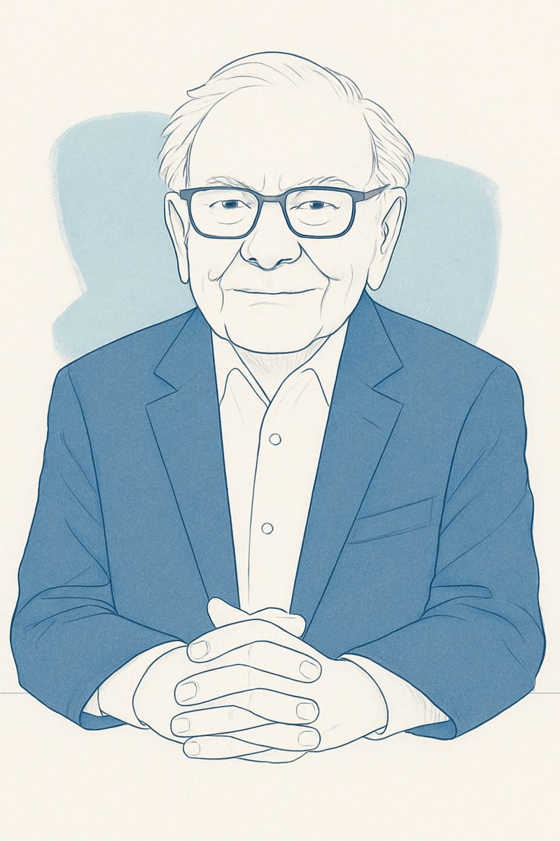 Illustration of Warren Buffett